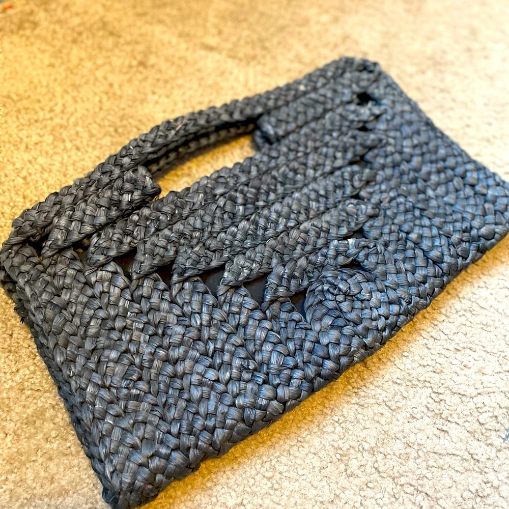 Beach Hobo Straw Clutch Purse